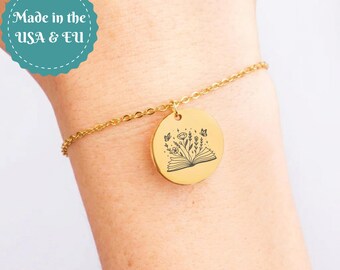 Book Lover Charm Bracelet, New Chapter Gifts