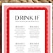 Drink If Party Game - Printable Wedding, Bridal Shower, Bachelorette ...