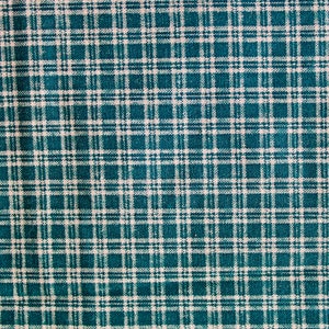 100% Cotton Green with White Gingham Print 44&quot; Wide Sewing Craft Fabric ship from USA