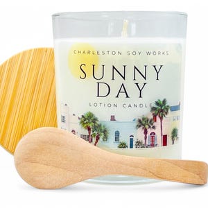 Massage Candle - Sensual Lotion Candle- Aromatherapy - Natural Skincare - Sunny - Birthday Gift - Couple Massage - Charleston SC