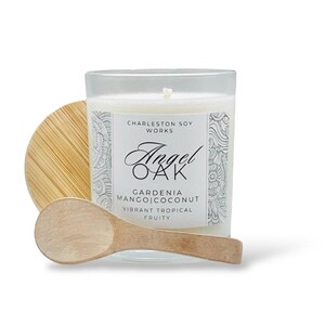 Gardenia & Mango Massage Candle – Lotion Candle for Couples – Natural Skincare Gift – Anniversary or Birthday Gift – Charleston Handmade