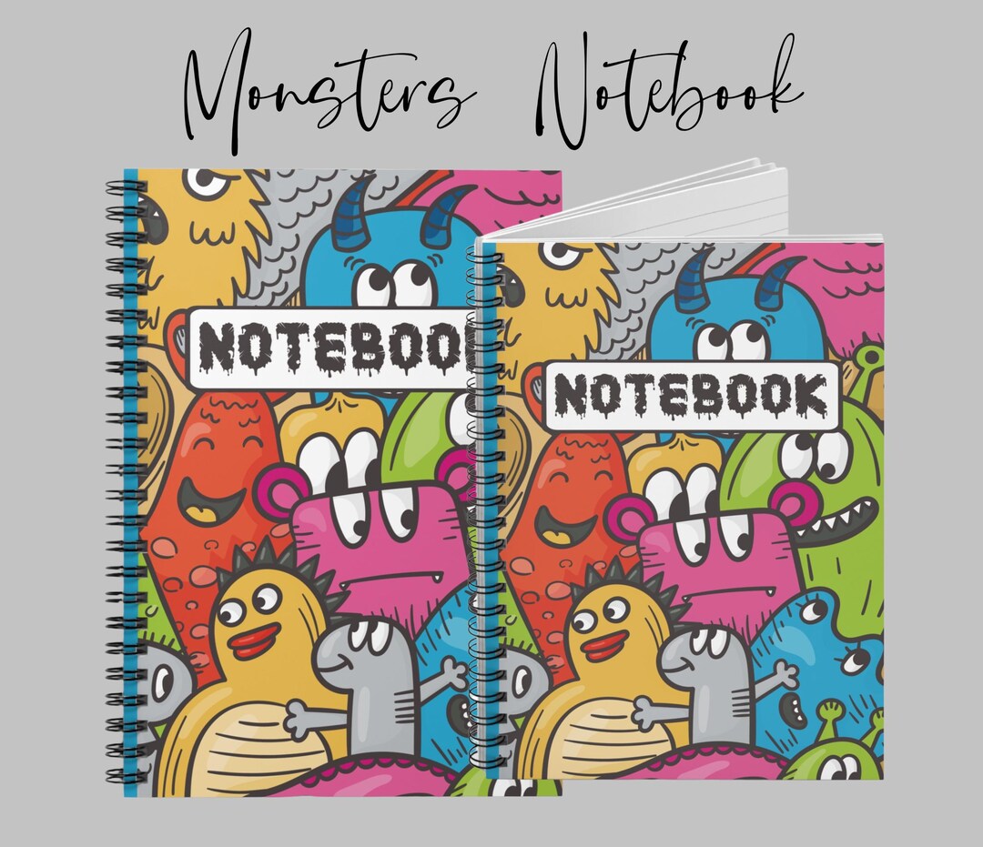 Monster Notebook Models Monster Notebook, Writing Notebook, School Notebook, Notebook, Spiral ...