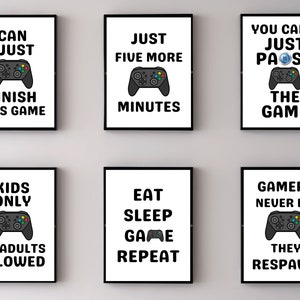 Shop CRASPIRE Wall Art Print Game Sign Art Painting Set of 6 Paper Level Up  Wall Decor Colorful Wall Art Poster for Gamer Room Decor Living Room  Bedroom Decor for Jewelry Making 