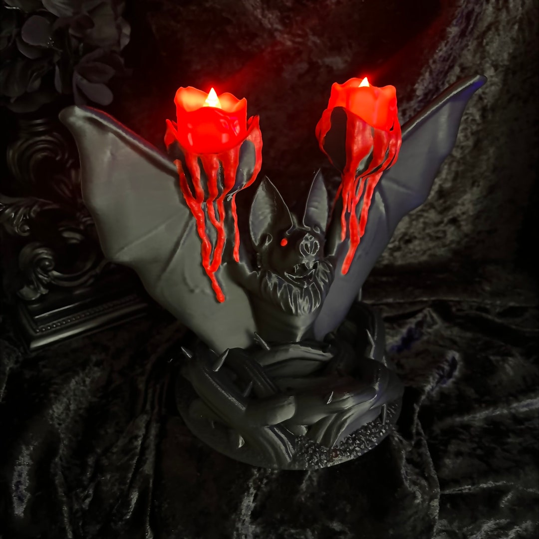 Nightwings Bat Tea Light Holder Decor Display 3D Printed Etsy