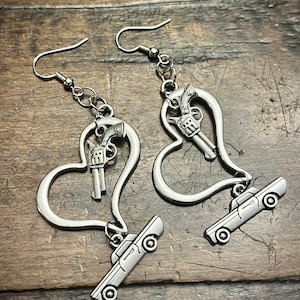 3” dangle Thelma & Louise earrings