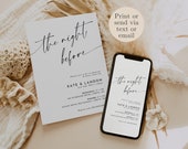 Modern Rehearsal Dinner Invitation: Editable Template (Digital Download)