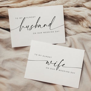 An meine Frau & Mann an unserem Hochzeitstag Karte Vorlage Set, sofortiger Download, gefaltete Note Karte, druckbare Braut Bräutigam Karte, WR015