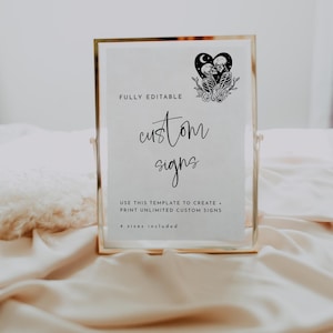 Gothic Custom Sign Decorator, benutzerdefinierte Vorlage, Til Death Do Us Part Anpassbare Schilder, Tarot Karte Die Liebenden druckbare Schild, WR019