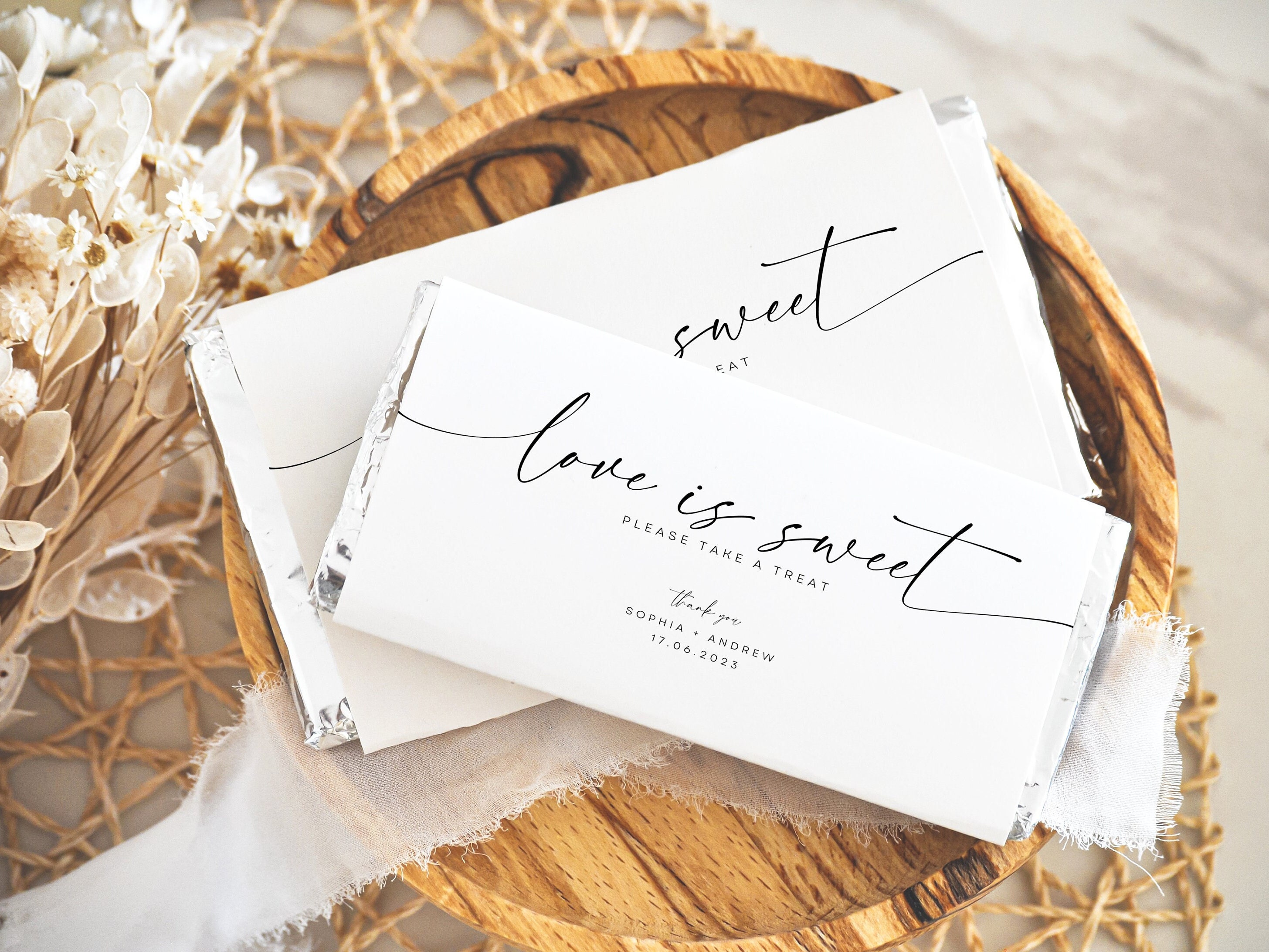 Printable Candy Bar Wrapper Template, Instant Download, Editable ...