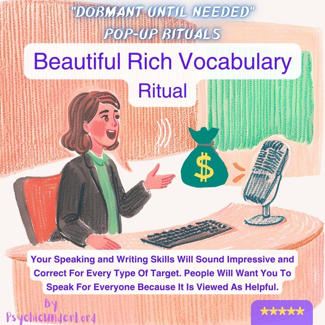 Beautiful Rich Vocabulary Ritual / Identity / Hijacking / Job - Etsy