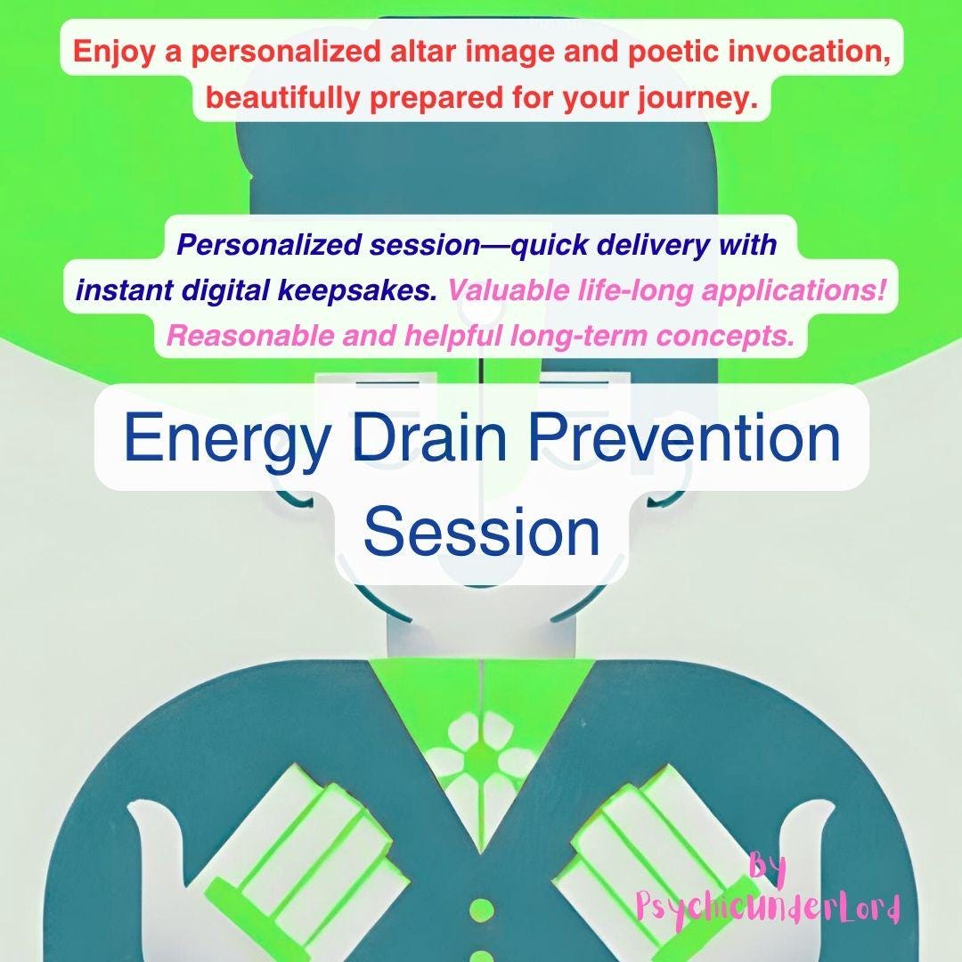 Drain Session Energy Drain Prevention Session With Digital Keepsake - Etsy