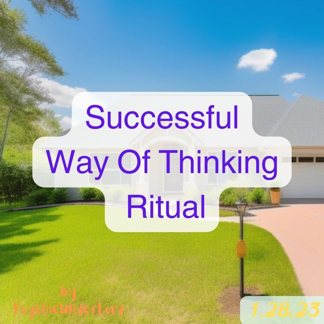 Successful Way of Thinking Mind Body / Life Editing Ritual - Etsy