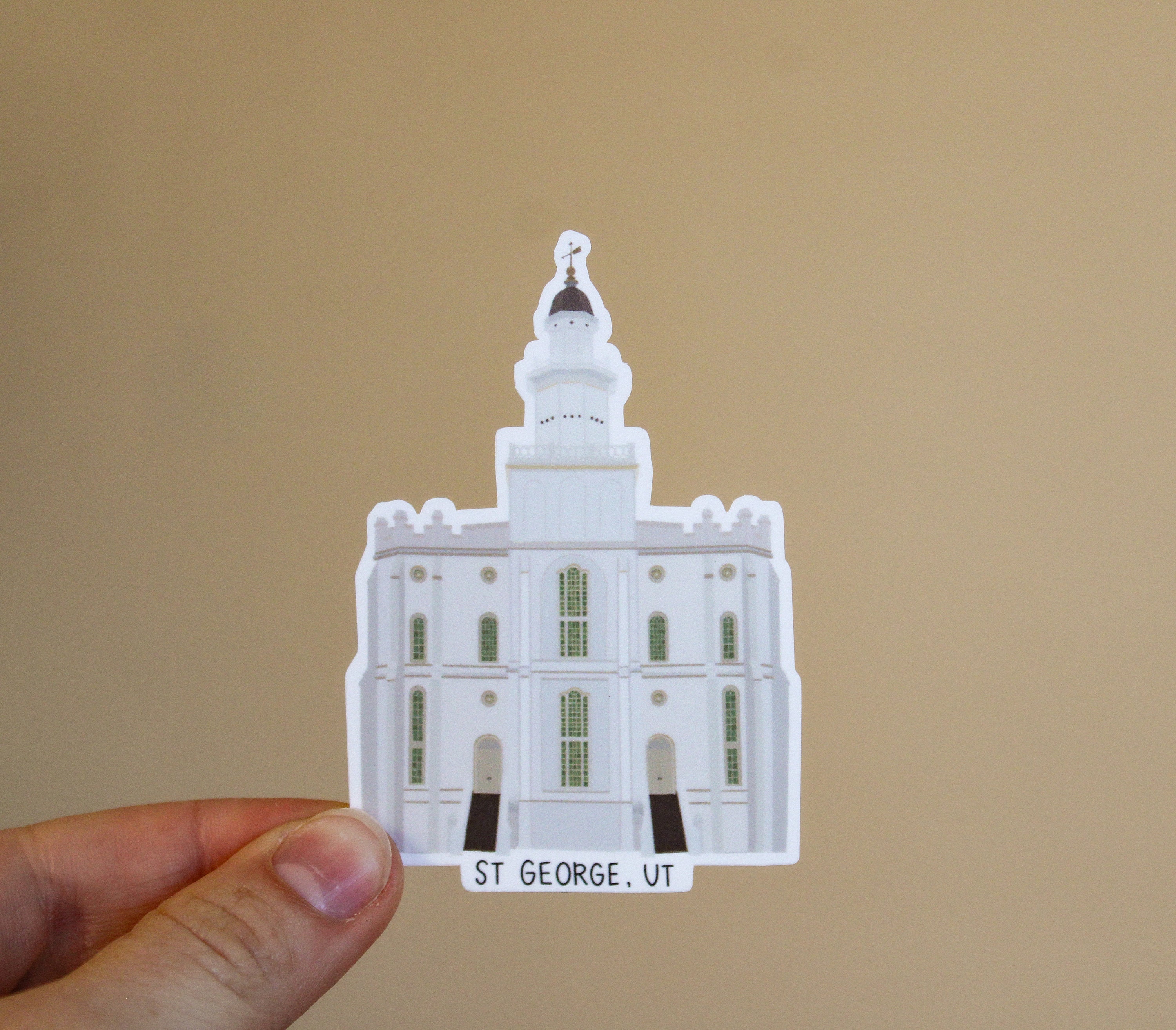 St. George Stickers St George LDS Temple Sticker - St George Utah - LDS Temple Sticker ...