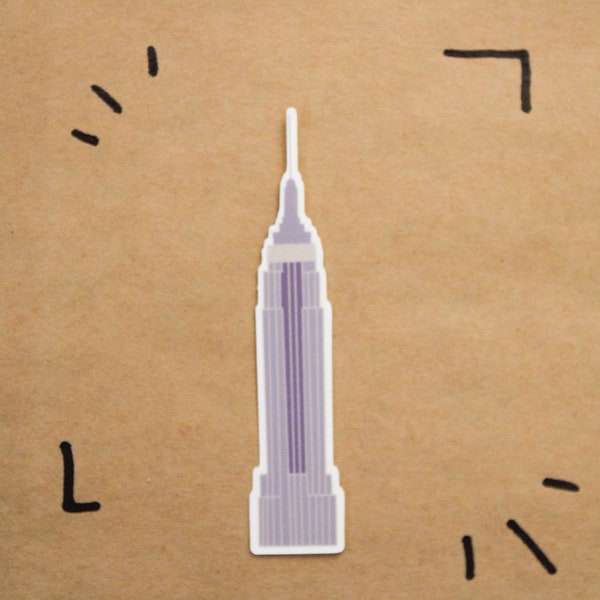 Empire State Building Sticker - NYC Sticker - New York City Sticker - NYC Building - Water-proof Sticker