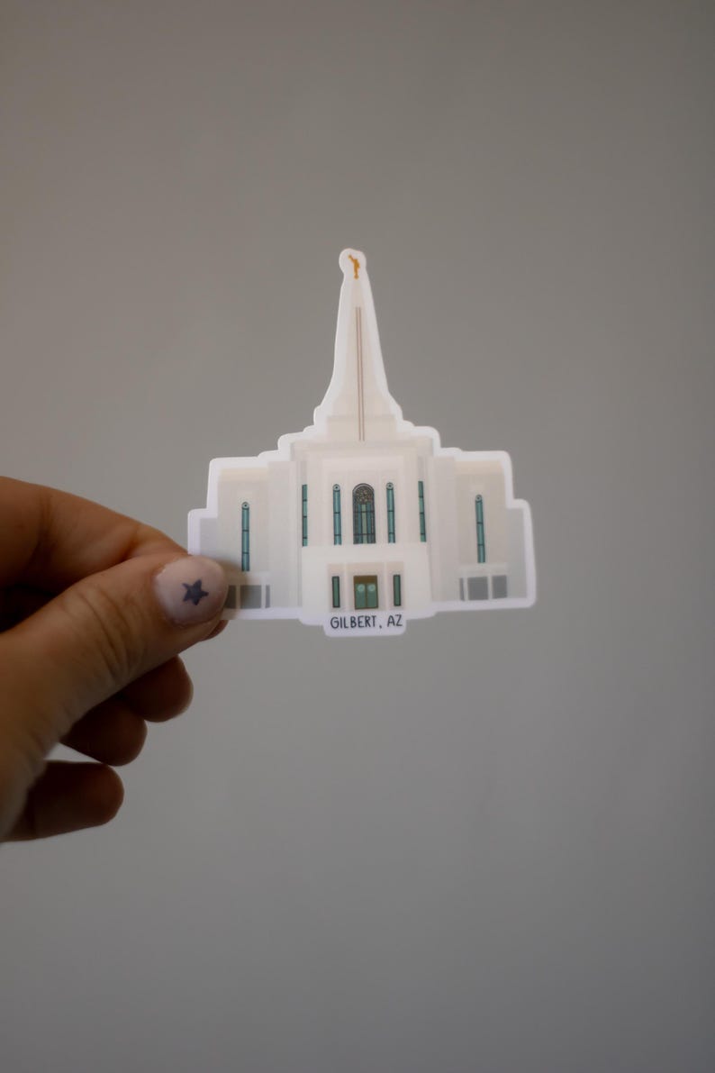 Gilbert Arizona LDS Temple Sticker - Gilbert Arizona Sticker - LDS ...