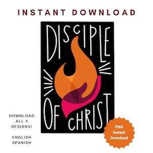 Disciple of Christ - Youth Theme 2024 Digital Download - 3 Nephi 5:13 - Discipulo de Cristo - Spanish Download Available - PNG File