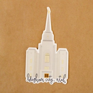 Brigham City, Utah HLT Tempel Aufkleber - Utah Tempel - HLT Geschenk - Missionarsgeschenke - Sammelbestellung Optionen verfügbar