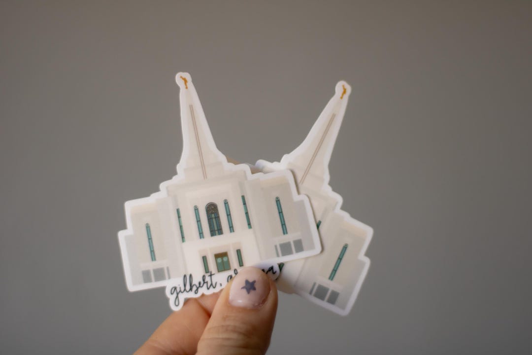 Gilbert Arizona LDS Temple Sticker - Gilbert Arizona Sticker - LDS ...