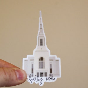 Burley Idaho Temple Sticker - Cassia County - LDS Temple Sticker - Gifts for LDS Missionaries - Bulk Options Available- Gifts for Youth