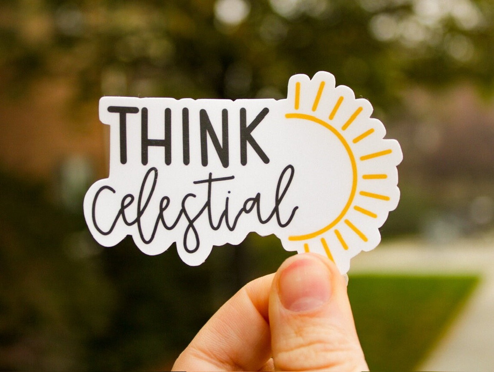 Think Celestial Sticker - Russell M Nelson - General Conference Sticker ...