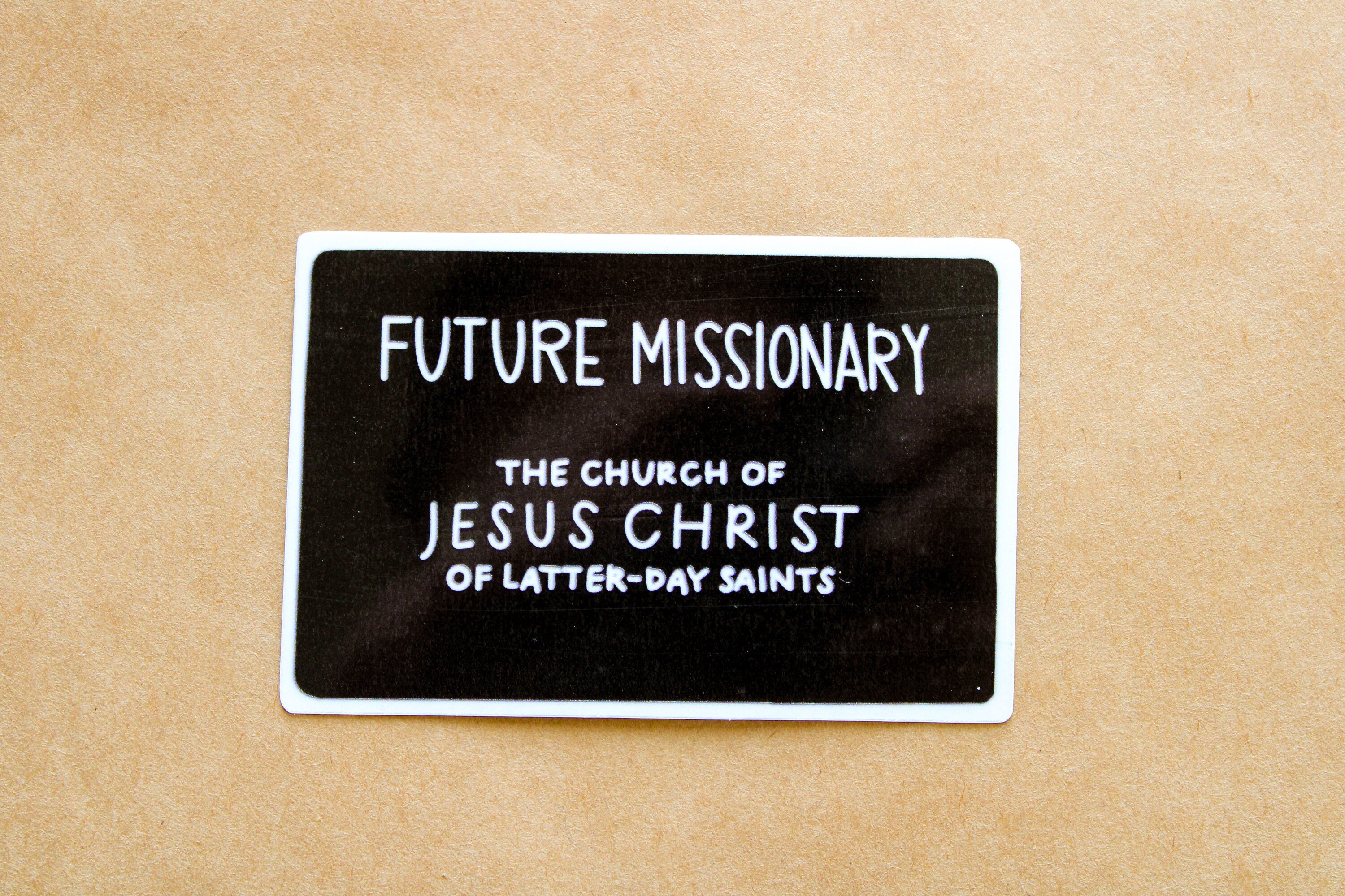 Future Missionary Tag Clipart