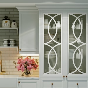 Mullion Glass Door For Existing Kitchen Cabinet | Kitchen Mullion | Kitchen Cabinet Glass Door Mullion Insert | Mullion Overlay |