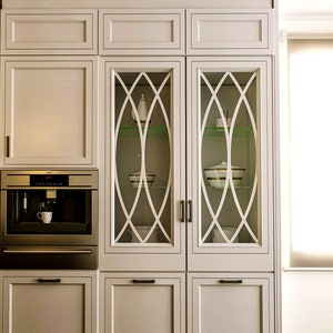 Mullion Glass Door For Existing Kitchen Cabinet | Kitchen Mullion | Kitchen Cabinet Glass Door Mullion Insert | Mullion Overlay |