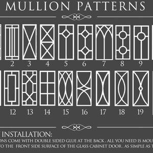 Mullion Glass Door For Existing Kitchen Cabinet | Kitchen Mullion | Kitchen Cabinet Glass Door Mullion Insert | Mullion Overlay |