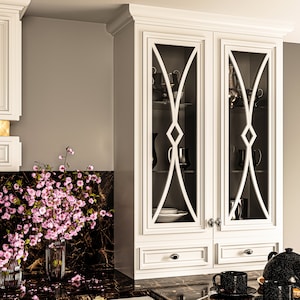 Mullion Glass Door For Existing Kitchen Cabinet | Kitchen Mullion | Kitchen Cabinet Glass Door Mullion Insert | Mullion Overlay |