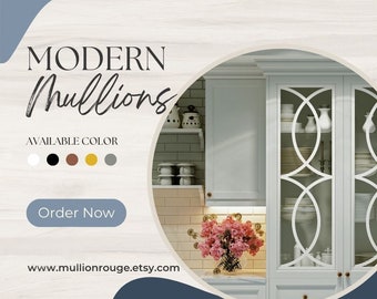 Mullion Overlay Insert for Glass Cabinet Doors| Kitchen Mullion | Decorative Overlay Insert for Cabinet Glass Doors | Mullion Overlay