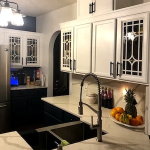 Mullion Glass Door For Existing Kitchen Cabinet | Kitchen Mullion | Kitchen Cabinet Glass Door Mullion Insert | Mullion Overlay |