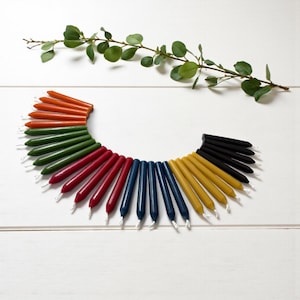 4" Magic Ritual Spell Candles, 100% Beeswax Mini Chimes, 6 Colors