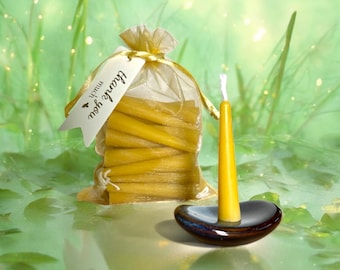 Advent-Inspired Candle Set – 31 Pure Beeswax Mini Tapers – Full Set or Refill Only – Morning & Evening Rituals