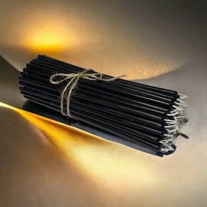 100% Beeswax Thin Ritual Candles, Tapers 7.5 Inches 18 cm 5mm in diameter, Multi-colors, Quantity discount image 5