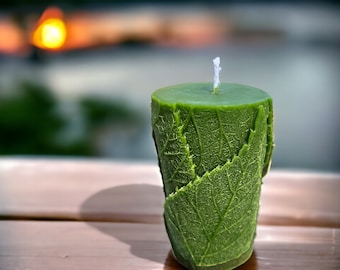 Eco Glow Harmony - Nature-Inspired Beeswax Candle, 100% Beeswax, 4" x 2", long burning