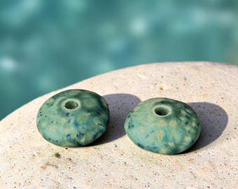 Ocean Spirit | Seafoam Green Ceramic Candle Holder for 5mm Beeswax Candles |  Minimalist Double-Fired Taper Stand - LIMITED EDITION