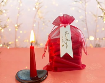 Advent-Inspired Candle Set – 31 Red Beeswax Ritual Candles – Full Set or Refill Only – For Love, Passion, and New Beginnings