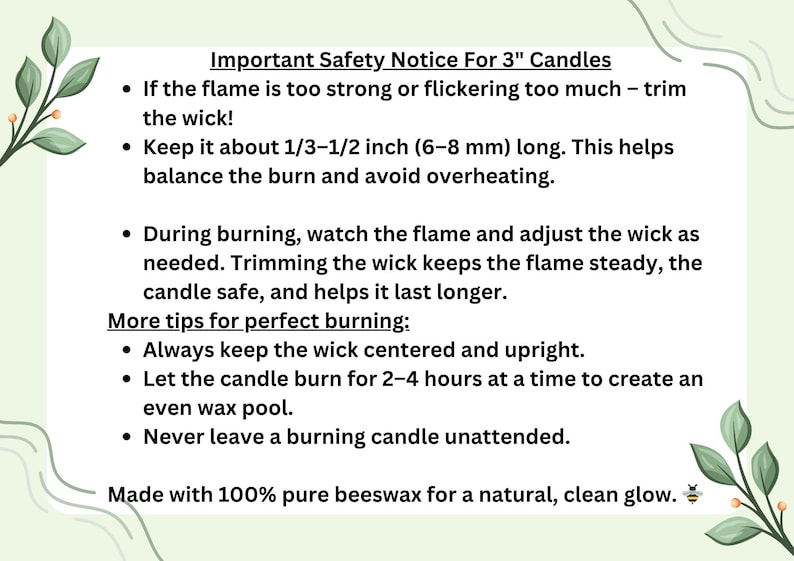 3 Days of Darkness - 100% Pure Beeswax Pillar Candles, 3" Diameter, Various Sizes Available image 6