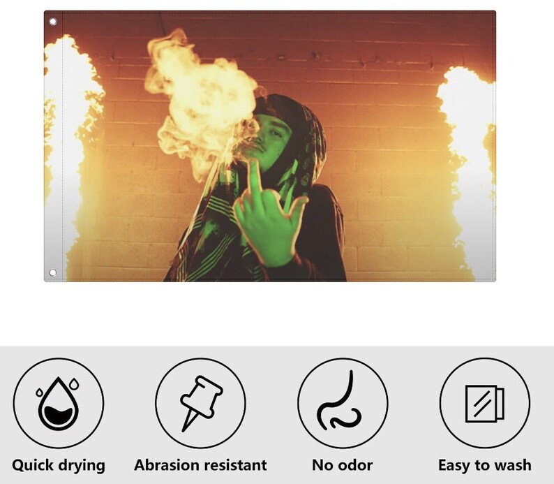 Yeat 3 X 5 Flag Rapper Flags Artist Flags Cool Flags Rapper Music