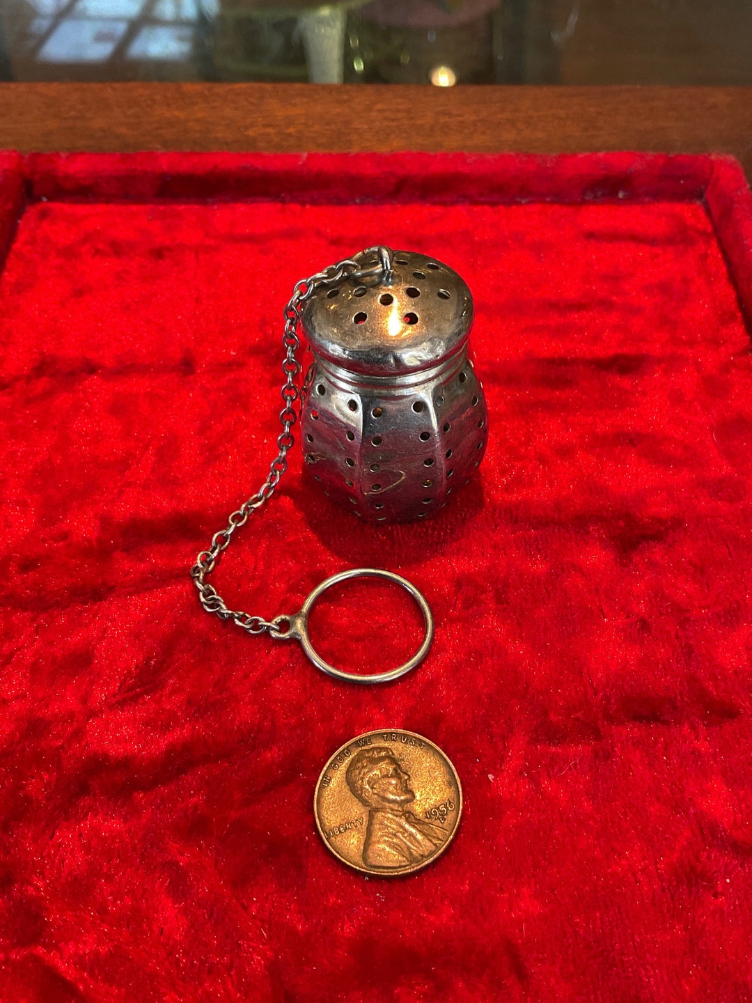 ster Sterling Silver Tea Ball Strainer Infuser Etsy