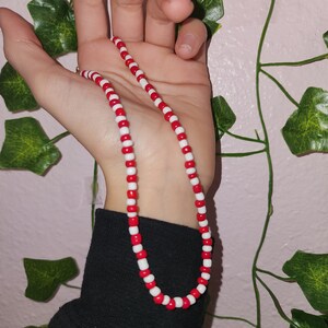 Seed bead Valentine&#39;s Day Necklace
