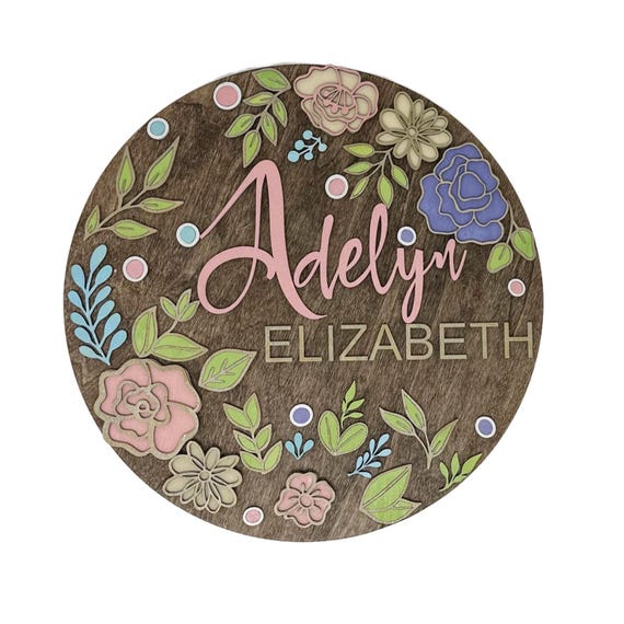 Custom Name Sign, Nursery Sign, Teacher Sign, Baby Shower Gift, Baby Name Sign, Girls Name Sign, Bedroom Name Sign, Decorative Sign