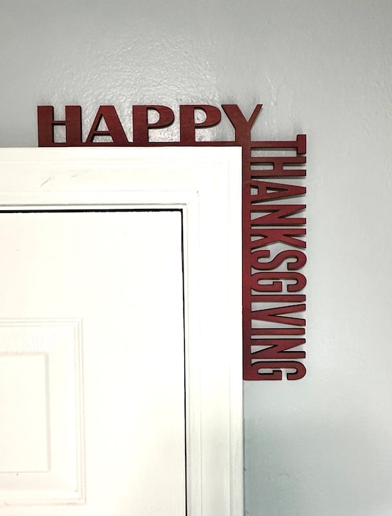 Happy Thanksgiving Door Corner Decoration, Thanksgiving Door, Door Corner, Fall Decoration, Door Decoration, Fall Decor, Thanksgiving Decor