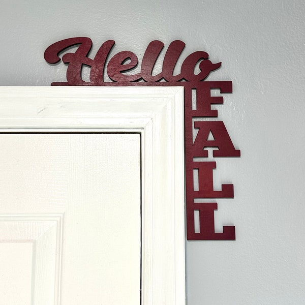 Hello Fall Door Corner Decoration, Autumn Door, Mantle, Door Corner, Fall Decoration, Seasonal Door Decoration, Fall Decor, Autumn Decor