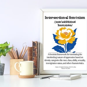 Intersectional feminism definition, Feminist Poster, Feminist Wall Art, Feminist Art Print, Feminist Office Wall Art, Intersectionality