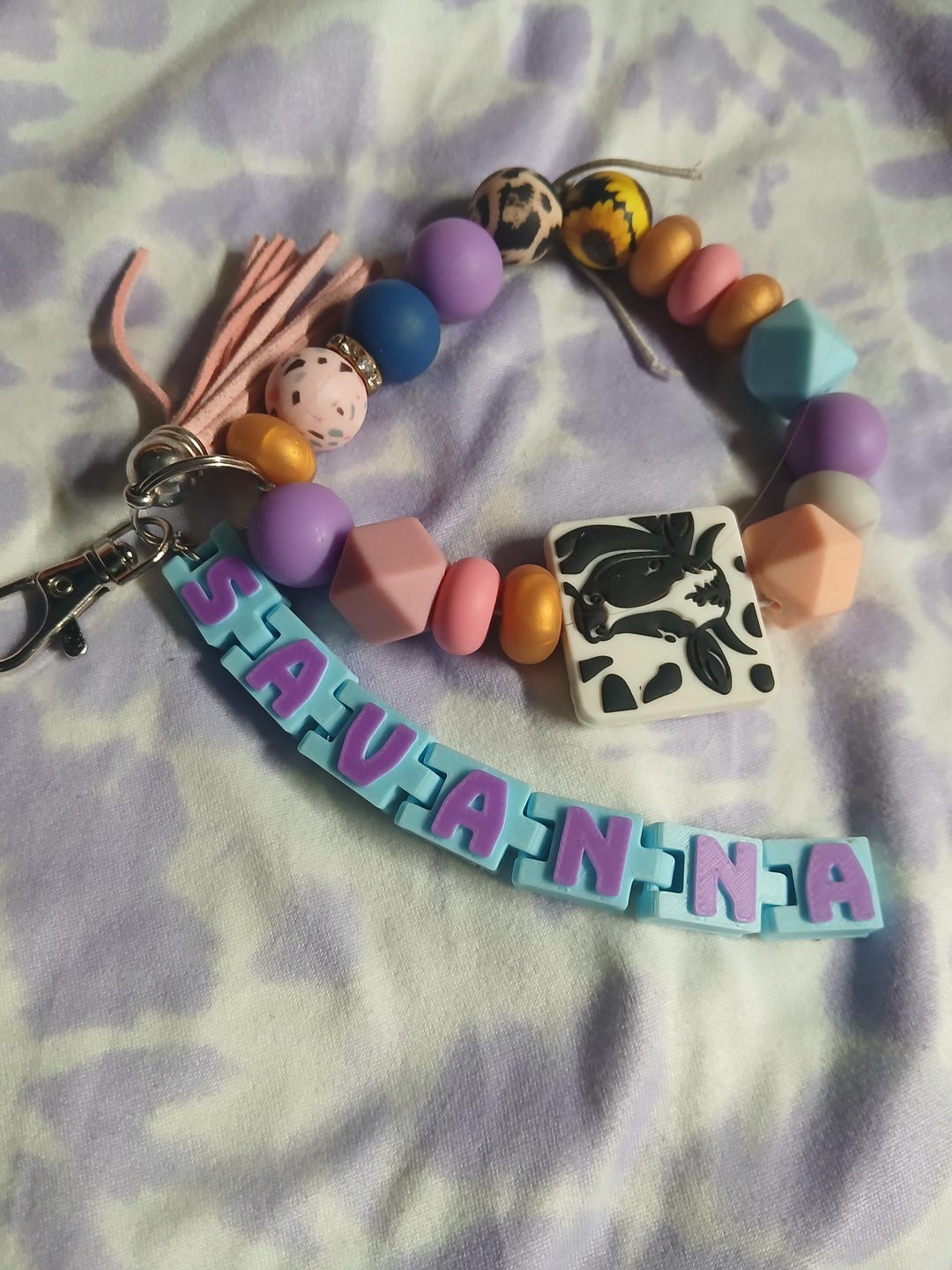 Personalized Wiggle Name Keychain | Custom Fidget| Sensory Keychain ...
