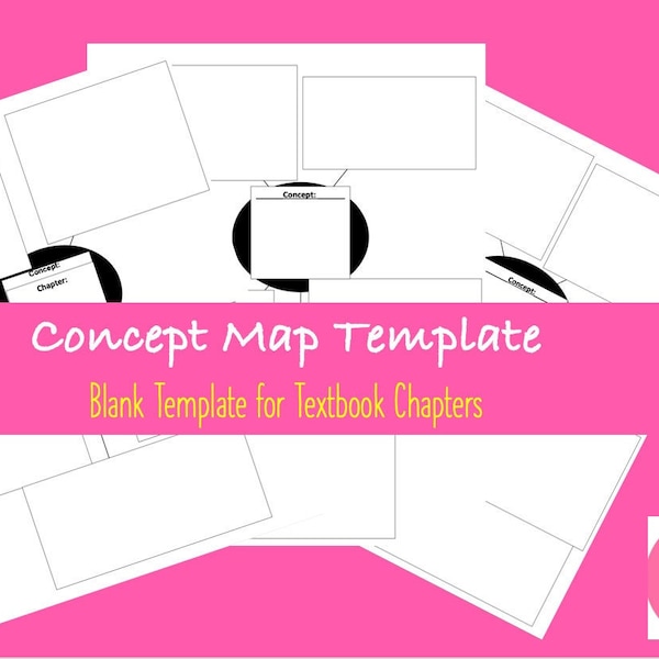 Concept Map Blank Template Etsy Concept Map Blank Template Etsy