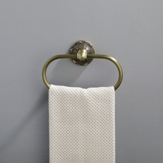 Lucyound Antique Gold Toilet Paper Holder Wall Mount, Bathroom Toilet Paper Roll Holder with Cover, Vintage Decorative Bathroom Accessories, Brass