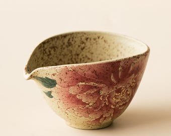 Red Rose Pottery Fairness Tea Cup | Kungfu Tea Ceremony Set