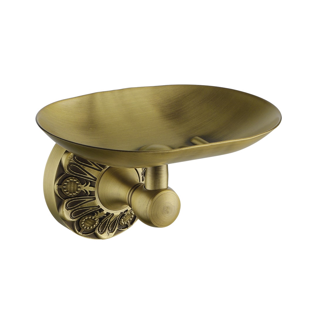 Brass Vintage Soap Dish Wall Mounted Bathroom Soap Holder Bath Soap Bar ...